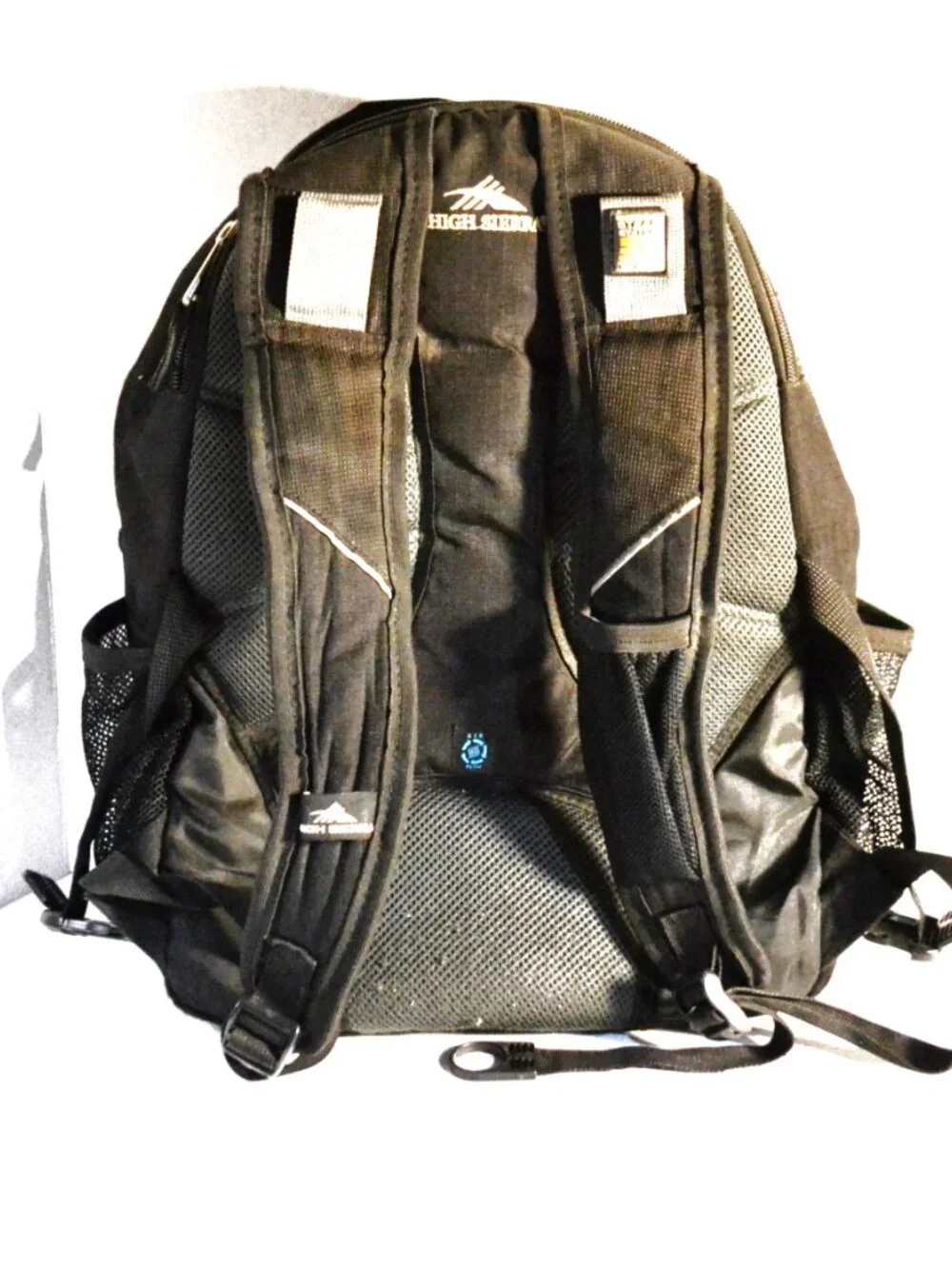High Sierra Swerve Backpack Black Suspendion Strap System Travel Camping School